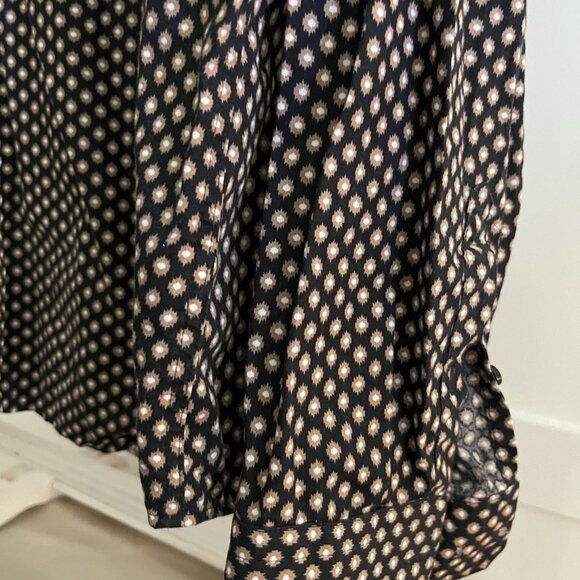 EUC Express Button Shirt Long Sleeve polka dot (M) - Picture 3 of 4